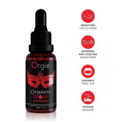 Kropelki Orgasm Drops kissable 30ml Orgie