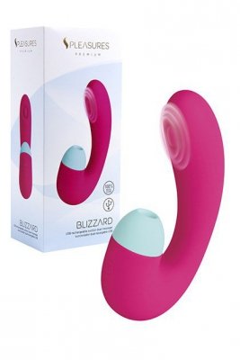 Wibrator plus stymulator łechtaczki pulsator powietrzny