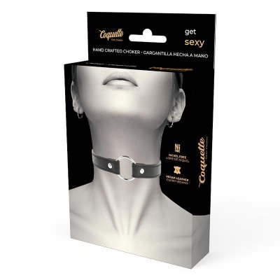 COQUETTE CHIC DESIRE - VEGAN LEATHER NECKLACE WOMAN ACCESSORY