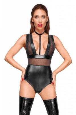 Body z chokerem XXL Noir Handmade