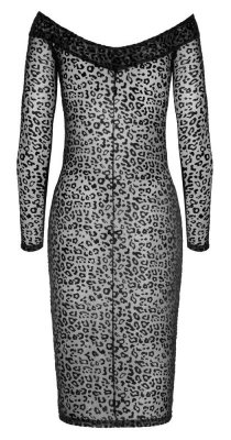 Sukienka Leopard XXL Noir Handmade