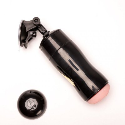 Masturbator Z Wibracją Wagina Cyberskóra Ładowany Usb Czarny