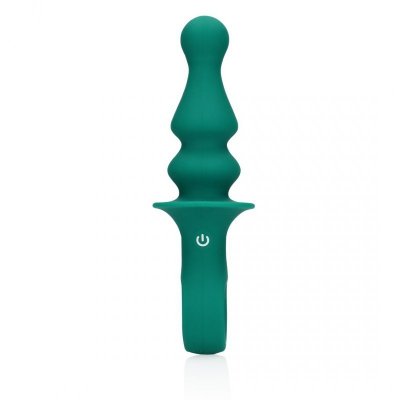 Pawn Shaped Anal Vibrator - Peacock Plume