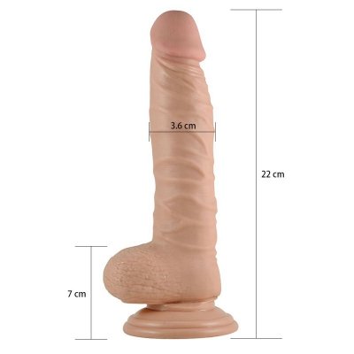 Dildo z przyssawką i wibracjami Real Extreme 22 cm Lovetoy