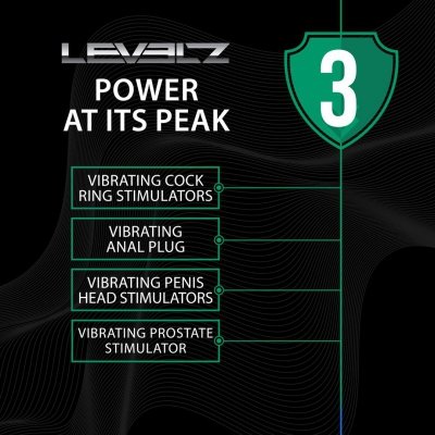 Vibrating and Rotating Silicone Anal Plug with Ball Stimulator - Black