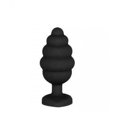 Ribbed Diamond Heart Plug - Regular