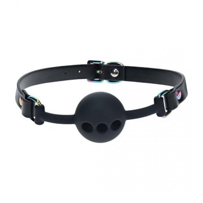 Venice Collection - Silicone Ball Gag - Black