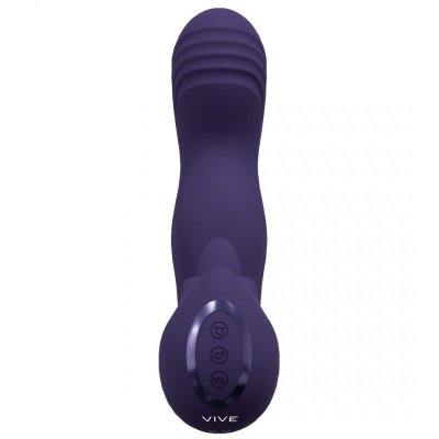 Yumi - Triple Motor G-Spot Finger Motion Vibrator and Flickering Tongue Stimulator - Purple