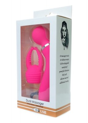Lux Wibrator Wand Ostry Sex Demon Penis Łechtaczka Pink