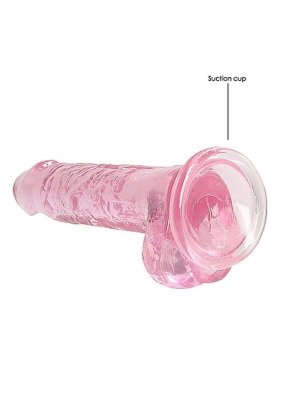 DILDO RÓŻOWE Z MOCNĄ PRZYSSAWKĄ RÓŻOWY ORGAZM 19CM
