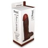 Dildo o dużej długości i przyssawce - brązowy, 28 cm