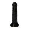 Dildo na przyssawce jak prawdziwy penis czarne 11,5 cm