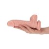 Realistyczne żylaste dildo penis z jądrami na przyssawce 15 cm