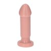 Korek analny dildo na przyssawce cielisty 10 cm