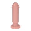 Korek analny dildo na przyssawce cielisty 10 cm