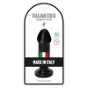 Dildo analne korek na przyssawce czarny 10 cm