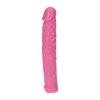 Realistyczne żylaste dildo analne różowe 16,5 cm