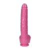 Ogromne dildo z jądrami na przyssawce 40 cm