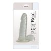 Naturalny dildo z przyssawką z jądrami 19 cm
