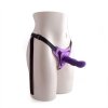 Regulowany strapon dildo na pasku penetrator fioletowy 10,5 cm