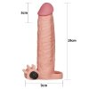 Add 2 pleasure x tender vibrating penis sleeve flesh