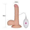 Realistyczny wibrator na przyssawce cyber skóra 19 cm