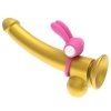 Pierścień na penisa wibracje Power Clit Silicone Cockring Pink