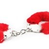 Kajdanki z futerkiem Fetish Pleasure Fluffy Handcuffs Red