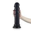 Duże grube dildo analne z wypustkami na przyssawce 31 cm