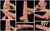 Dildo realistyczne z ruchomą skórą 9'' 