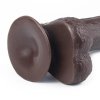 Afrykański penis dildo z przyssawką Lovetoy z ruchomą skórą 17,8 cm
