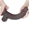 Dildo murzyńskie Sliding Skin Dual Layer Dong - Black 22cm