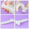 Świecący w ciemności dildo penis niebieski Lovetoy 25,5 cm