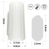 Wibrujący kołnierz na penisa Vibrating Ridge Knights Ring (White)