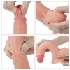 Mega naturalny penis dildo Lovetoy podwójny silikon 20 cm