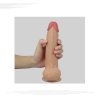 Mega naturalny penis dildo Lovetoy podwójny silikon 20 cm