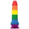 Kolorowy tęczowy dildo penis Lovetoy lgbt 19 cm
