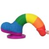 Kolorowy tęczowy dildo penis Lovetoy lgbt 19 cm