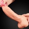 Ekskluzywny penis dildo Lovetoy podwójny silikon 25,5 cm