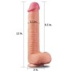 Ekskluzywny penis dildo Lovetoy podwójny silikon 30,5 cm