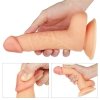 Realistyczne dildo z uprzężą strap-on 18 cm