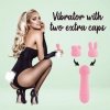 Uroczy masażer króliczek z nakładkami FeelzToys Mister Bunny róż
