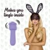 Uroczy masażer króliczek z nakładkami FeelzToys Mister Bunny fiolet