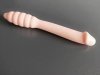 Dwustronne dildo analne prążkowane dawca orgazmów 20 cm