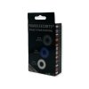 Ring donut cockring 3 pack colors blue/clear/black