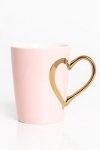 Walentynki 22 - kubek różowy 370ml. - Love ( baloniki )