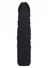 Klasyczne wibrujące dildo czarne 20 cm