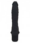 Klasyczne wibrujące dildo czarne 25 cm