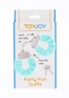 Kajdanki Furry fun cuffs pale blue plush