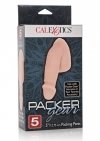 Proteza sztuczny penis miękki z jądrami cielisty 12,7 cm